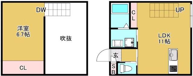 The Rits Tsunehisa（101） 間取り図画像