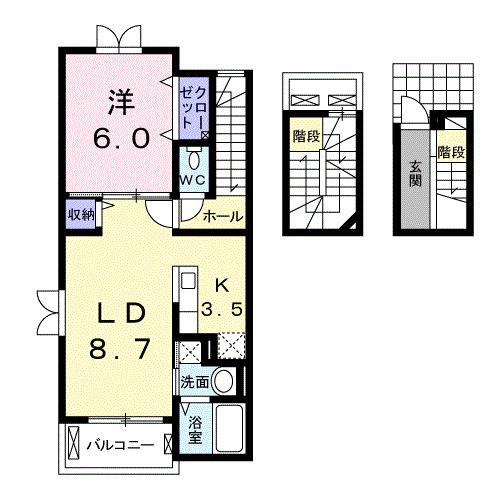 ピアッジオ（304） 間取り図画像
