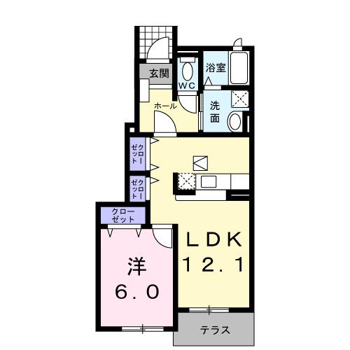 ボンシェーヌ（103） 間取り図画像