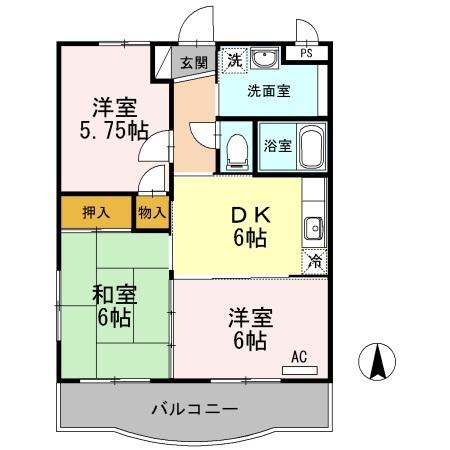 恵比寿ガーデンⅡ（301） 間取り図画像