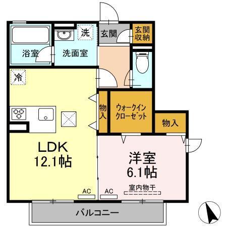 メイ　ソレイユ　A棟（101） 間取り図画像