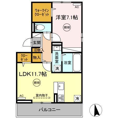 ボヌールK（301） 間取り図画像