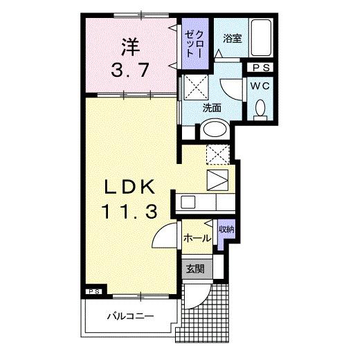 ラ・ルーチェ　Ⅰ（102） 間取り図画像