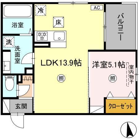 TOTO-CROSS祇園（103） 間取り図画像