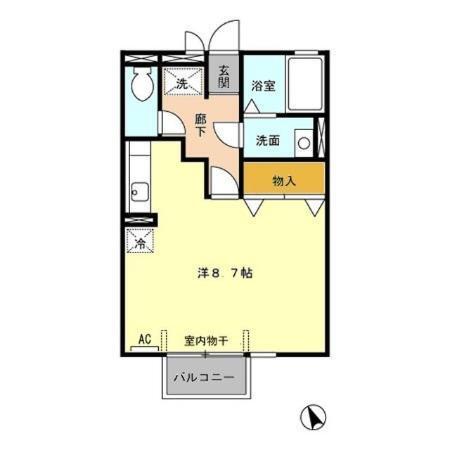 ユニヴェール白山（202） 間取り図画像
