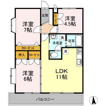ラーバンハイツ（105） 間取り図画像