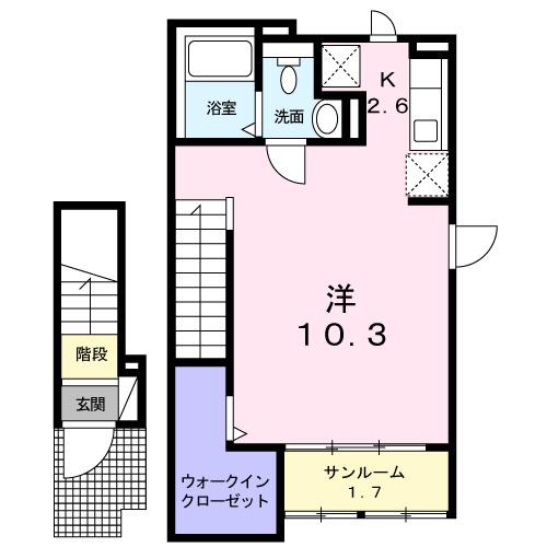 ヴォルフ（204） 間取り図画像