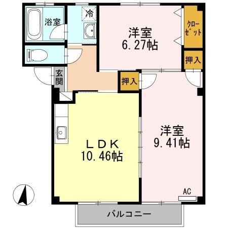 ハピネス本郷Ⅱ（105） 間取り図画像