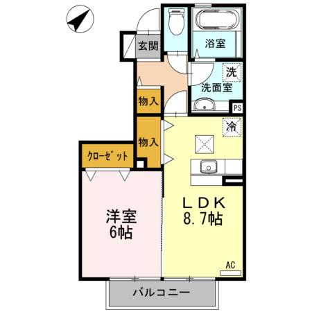 エムズコート（103） 間取り図画像