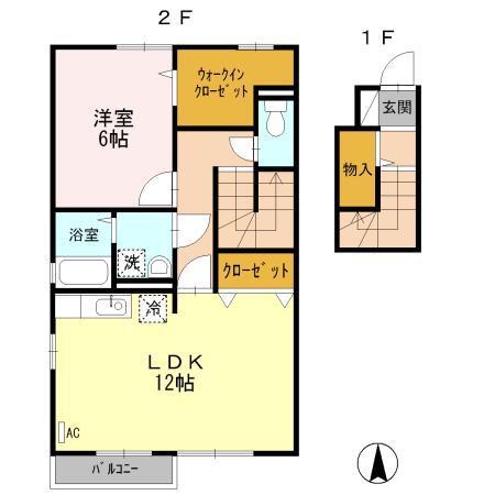 ルーチェⅡ（202） 間取り図画像