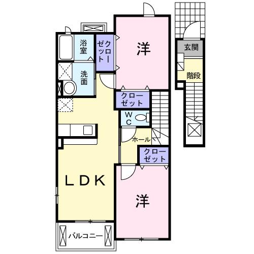 グレイス　ガーデン　Ｃ棟（204） 間取り図画像