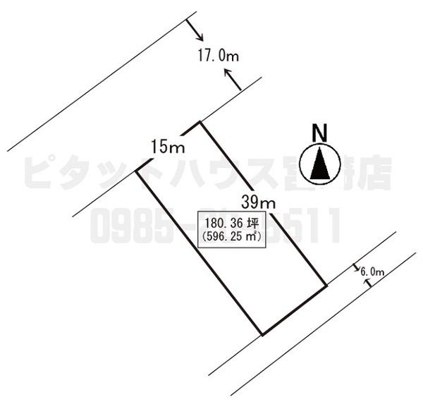 串間市西浜土地 区画図