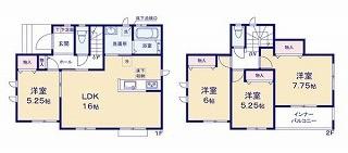 宮崎市田吉新築住宅２ 間取り図画像