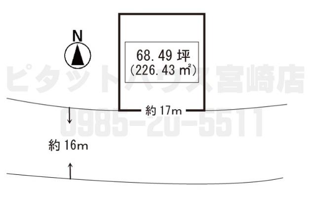 国富町宮王丸土地 区画図