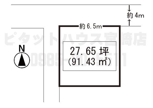 宮崎市恒久土地 区画図