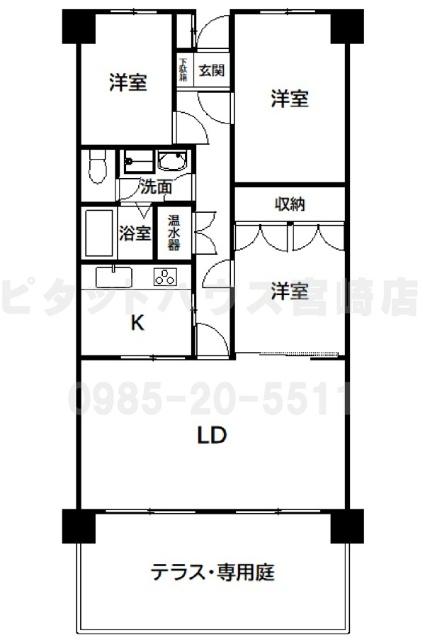 マンションリヴレ（106） 間取り図画像