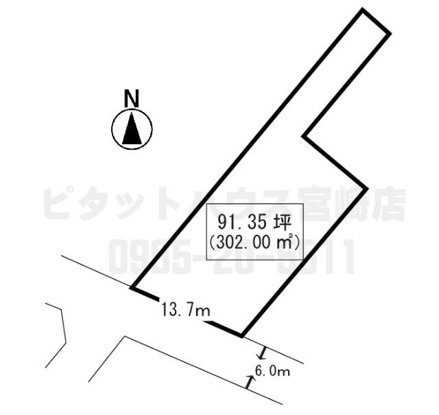 宮崎市高洲町土地 区画図