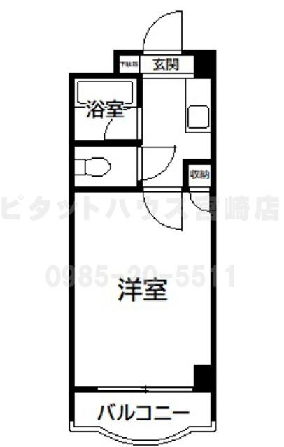 オッコーコスタ高鍋（810） 間取り図画像