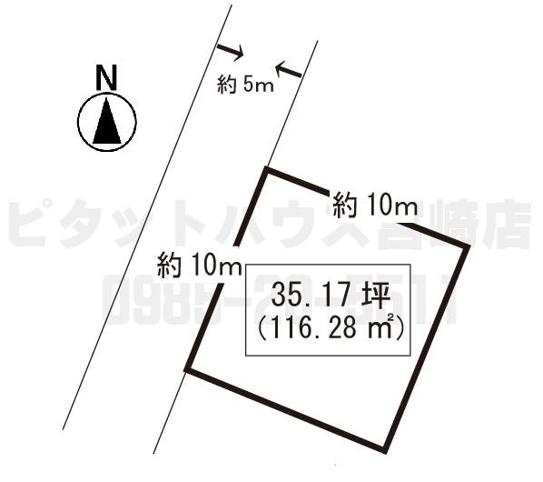 宮崎市本郷北方土地 区画図