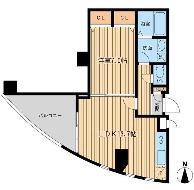 ウィルテラス新代田 間取り図画像
