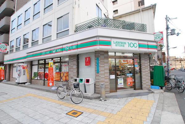 ローソンストア100浪速難波中店：84m