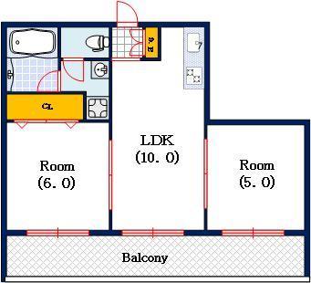 第三難波マンション（306） 間取り図画像