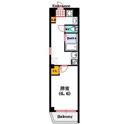 エフエルレジデンスシンサイシュフ 間取り図画像