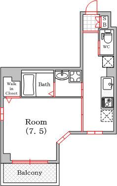 ＲＯＳＡ元町（703） 間取り図画像