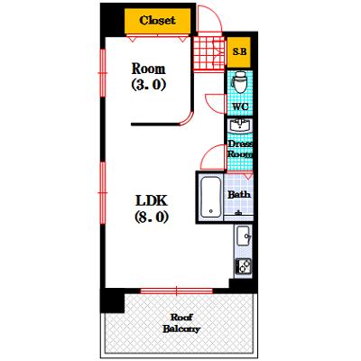 シュトラール高津（504） 間取り図画像