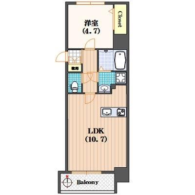 ドムール難波（505） 間取り図画像