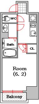 グランエクラ今宮戎（902） 間取り図画像