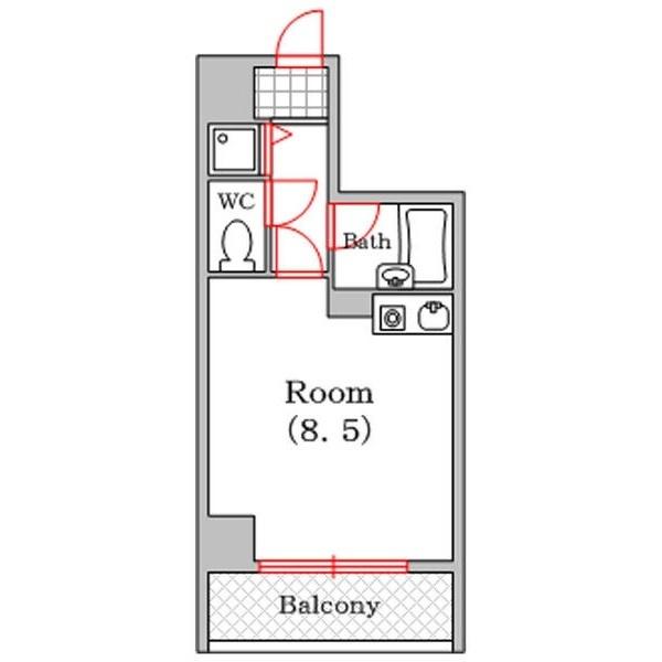 タットディナスティ西本町（302） 間取り図画像
