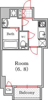 サムティ西長堀リバーフロント（1405） 間取り図画像