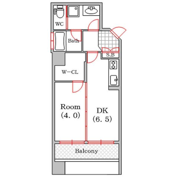 アーバネックス南堀江（403） 間取り図画像
