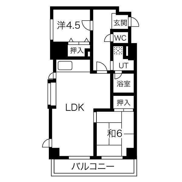 アルボール西道頓堀（703） 間取り図画像