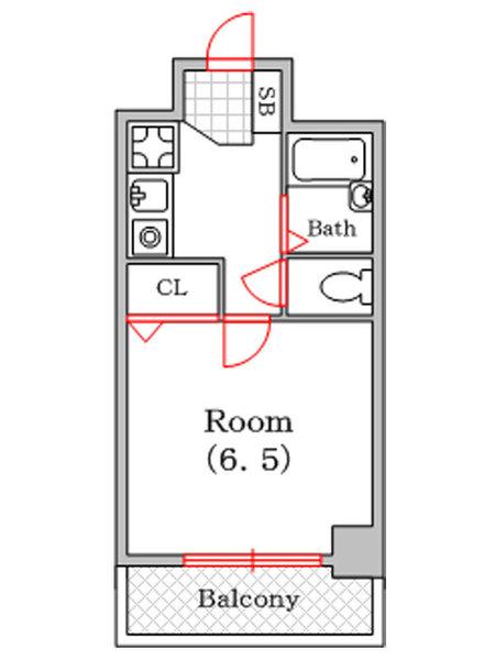 セレッソコート西心斎橋第2（301） 間取り図画像