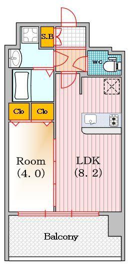 プレサンス難波元町（1503） 間取り図画像