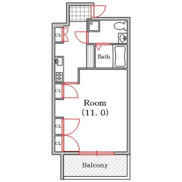 ラナップスクエア難波Ⅱ（301） 間取り図画像