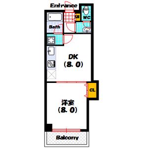 ロジュマン浪速（804） 間取り図画像