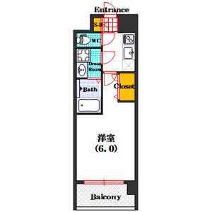レオンコンフォート難波西Ⅲ（901） 間取り図画像
