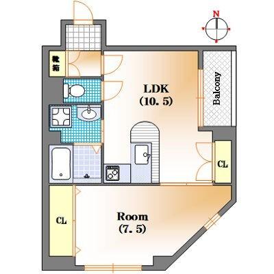 エクセル道頓堀西（301） 間取り図画像