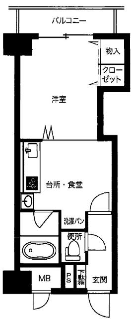 リゾート天王寺（807） 間取り図画像