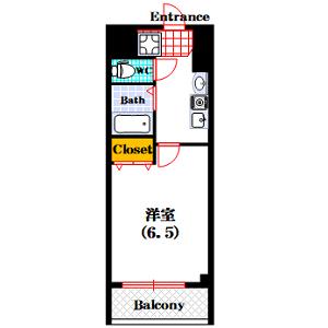 ハクユウ元町（902） 間取り図画像