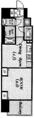 グランカリテ日本橋Ⅱ（501） 間取り図画像