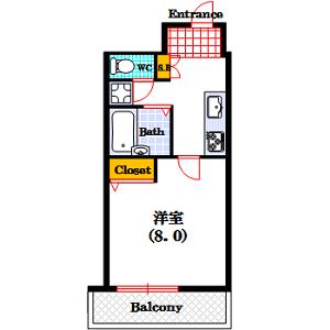 ビスチール上汐（302） 間取り図画像