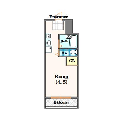 奥内阿波座駅前マンション（726） 間取り図画像