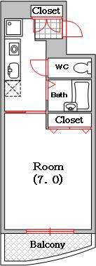 ビィーククレール（301） 間取り図画像