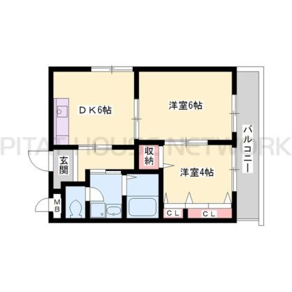 ロイヤルサハホリ 間取り図写真 間取図(平面図)