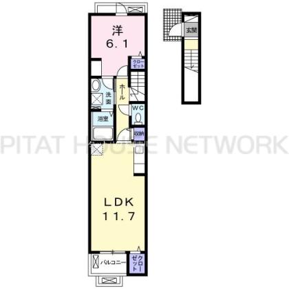 プレッソ　東加古川　I 間取り図写真 間取図(平面図)