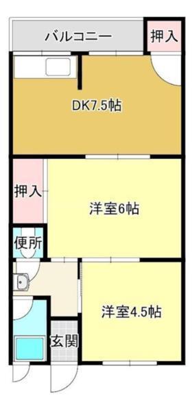 パールハイツ 間取り図画像